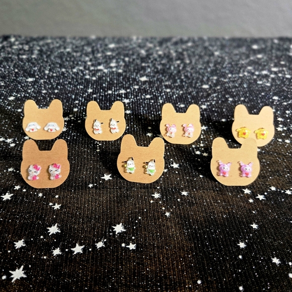 Custom Kuromi Hypoallergenic Stainless Steel Post Earrings - Picture 3 of 5